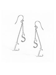 Nova Personalized Initial Women's Tassel Earrings