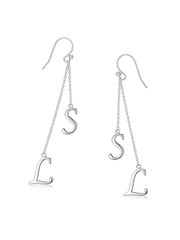 Personalized Initial Tassel Earrings