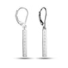 Personalised 925 Sterling Silver Engraved Tag Earrings for Teen Women