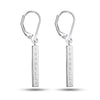 Personalised 925 Sterling Silver Engraved Tag Earrings for Teen Women