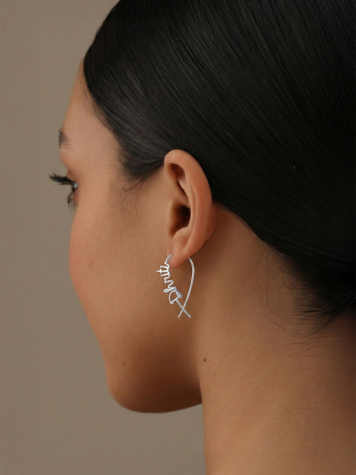 Personalized Name Script Danglers