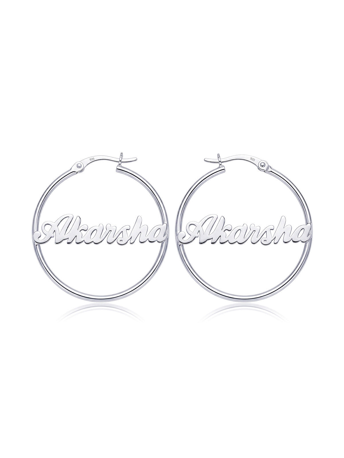 Personalized Name Click-Top Hoops