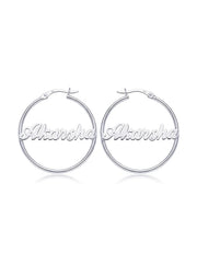 Personalized Name Click-Top Hoops