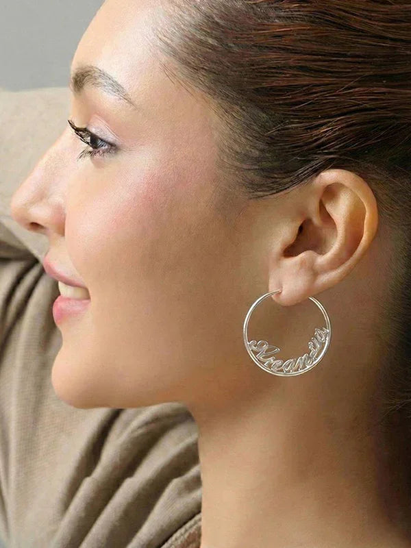 Personalized Name Endless Hoops