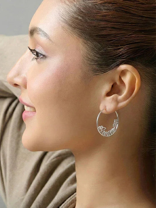 Personalized Name Endless Hoops