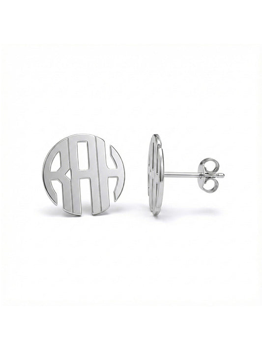 Personalized Monogram Initial Studs