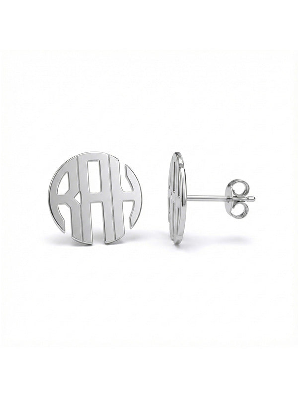 Personalized Monogram Initial Studs