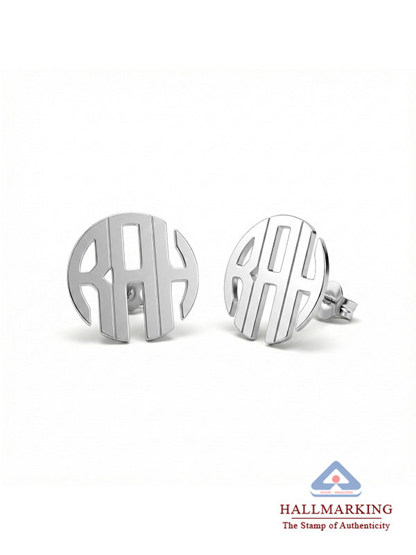 Personalized Monogram Initial Studs