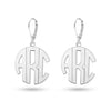 Personalised 925 Sterling Silver Monogram Earrings for Teen Women