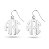 Personalised 925 Sterling Silver Monogram Initial Ear Earrings for Teen Women
