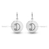Personalised 925 Sterling Silver Monogram Initial Earrings for Teen Women