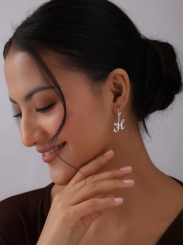 Personalized Initial Alphabet Earrings