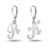 Personalised 925 Sterling Silver Initial Alphabet Earrings for Teen Women