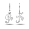 Personalised 925 Sterling Silver Initial Alphabet Earrings for Teen Women