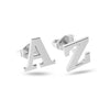 Personalised 925 Sterling Silver Initial Alphabet Stud Earrings for Teen Women
