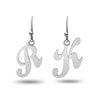 Personalised 925 Sterling Silver Initial Alphabet Ear Earrings for Teen Women