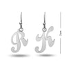 Personalised 925 Sterling Silver Initial Alphabet Ear Earrings for Teen Women