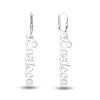 Personalised 925 Sterling Silver Name Earrings for Teen Women