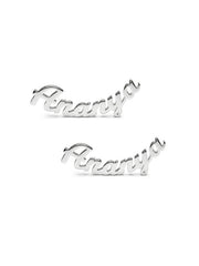Amara Personalized Name Women's Stud Earrings