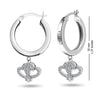 Personalised 925 Sterling Silver Name Message Earrings for Teen Women