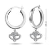 Personalised 925 Sterling Silver Name Message Earrings for Teen Women
