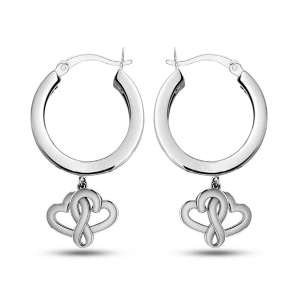 Personalised 925 Sterling Silver Name Message Earrings for Teen Women