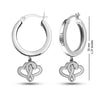 Personalised 925 Sterling Silver Name Message Earrings for Teen Women