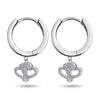 Personalised 925 Sterling Silver Name Message Earrings for Teen Women