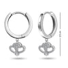 Personalised 925 Sterling Silver Name Message Earrings for Teen Women