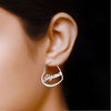 Personalised 925 Sterling Silver Name Heart Hoop Earrings with Personalised Photo & Message BOX for Teen Women