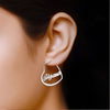 Personalised 925 Sterling Silver Name Heart Hoop Earrings for Teen Women