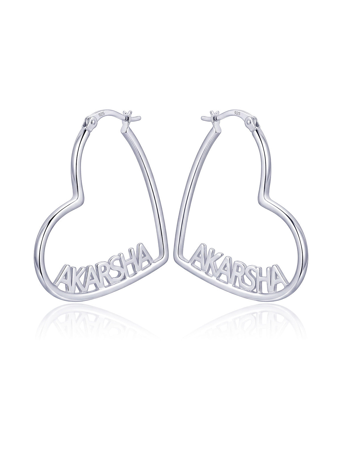 Personalized Heart Name Hoops