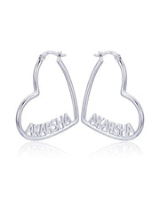 Personalized Heart Name Hoops