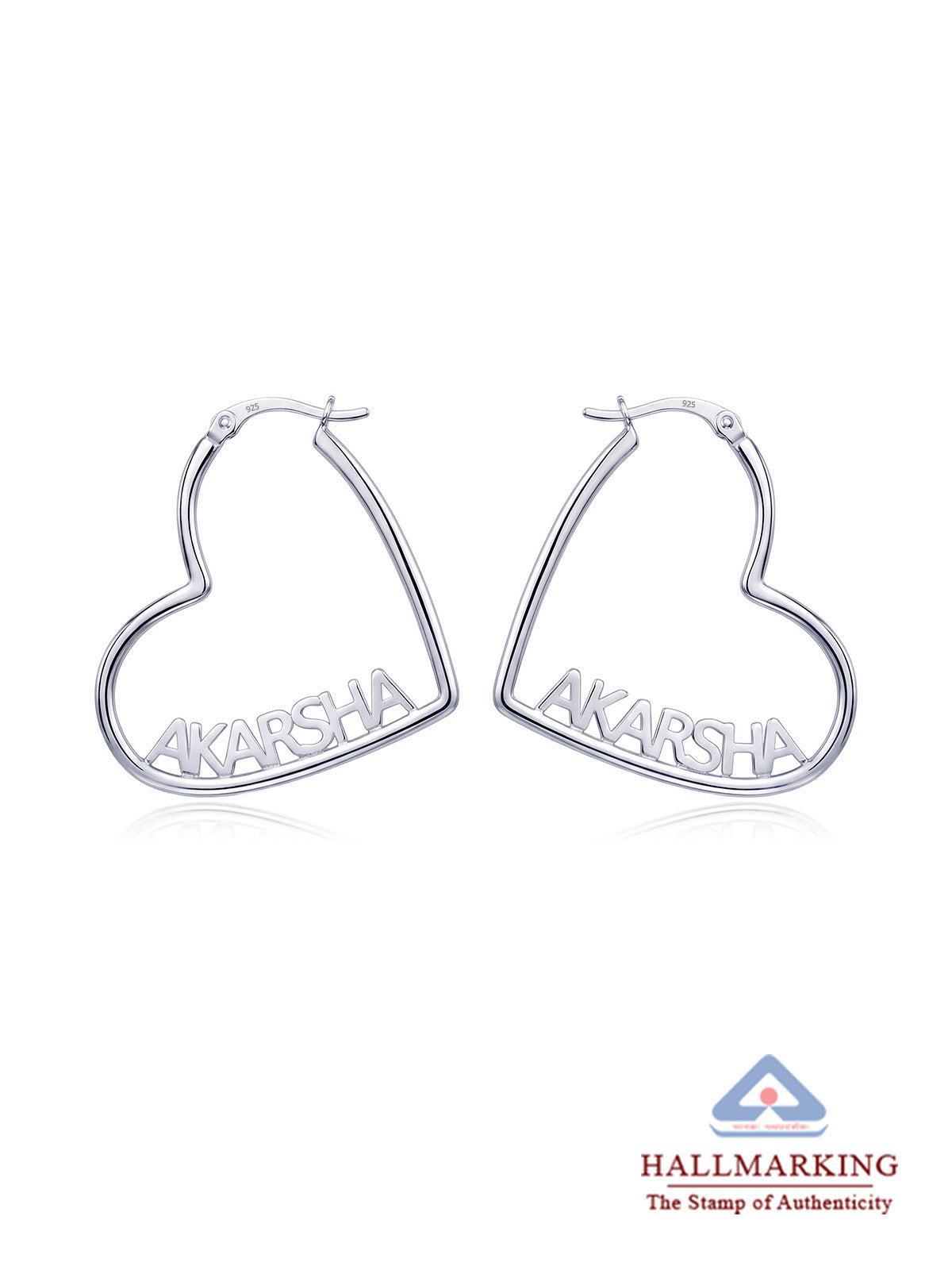 Personalized Heart Name Hoops