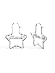 Personalized Star Name Hoops