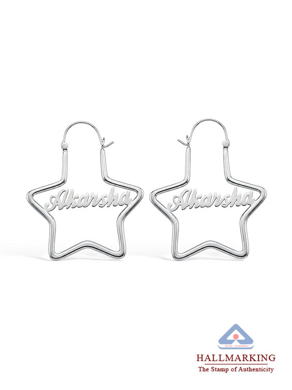 Personalized Star Name Hoops