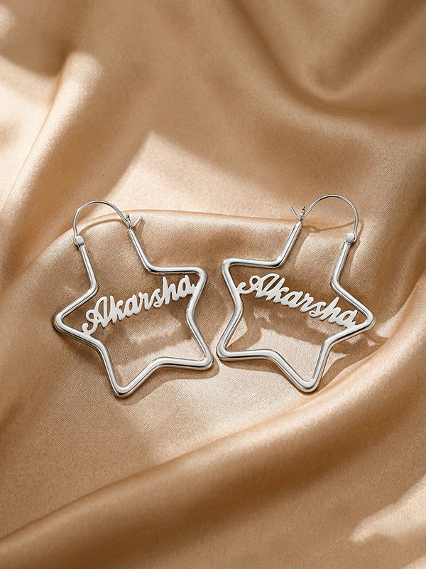 Personalized Star Name Hoops