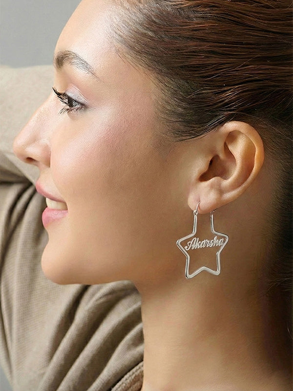 Personalized Star Name Hoops