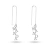 925 Sterling Silver Personalised Name Threader Earrings for Teen Women