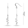 Personalised 925 Sterling Silver Name Threader Earrings for Teen Women