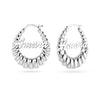 Personalised 925 Sterling Silver Name Shrimp Click Top Hoop Earrings for Teen Women
