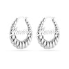 Personalised 925 Sterling Silver Name Shrimp Click Top Hoop Earrings for Teen Women