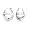 Personalised 925 Sterling Silver Name Shrimp Click Top Hoop Earrings for Teen Women