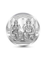BIS Hallmarked Ganesh Laxmi ji Silver Coin With 999 Purity
