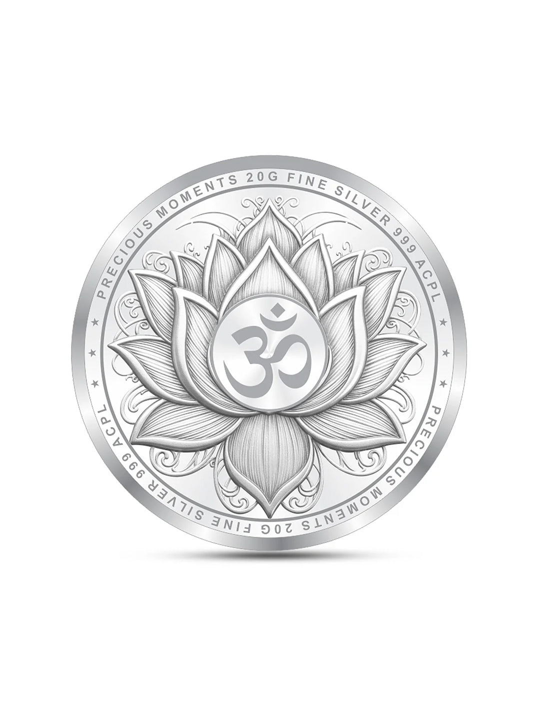 BIS Hallmarked Laxmi Ganesh Silver Coin With 999 Purity