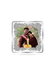 BIS Hallmarked Personalised Silver Square Coin Wedding Anniversary 100 Gram 999 Pure
