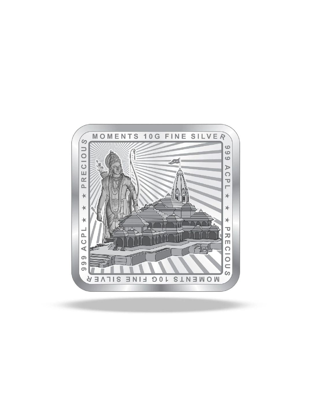 BIS Hallmarked Ram Darbar 999 Pure Silver Coin