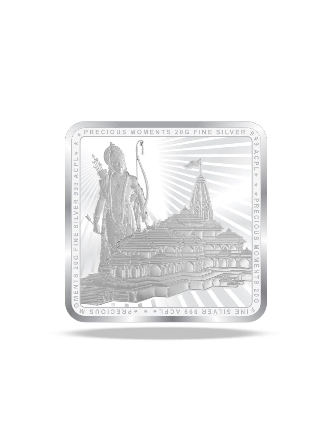BIS Hallmarked Ram Darbar 999 Pure Silver Coin