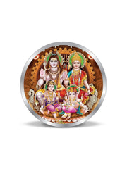 BIS Hallmarked Silver Coin Shiv Pariwar 999 Pure