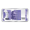 BIS Hallmarked Silver 100 Gram Currency Bar Rs.10000 999 Pure